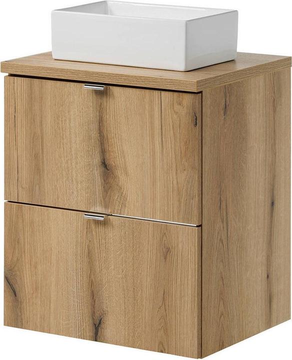 Produktbild En.Casa Waschtisch Skelbolu 50x71x40 cm Eicheoptik