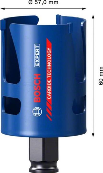 Produktbild Bosch Professional Zubehör EXPERT Construction Material Lochsäge, 57 x 60 mm (57 mm)