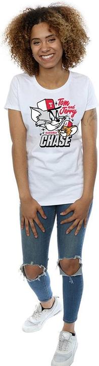 Immagine prodotto Tom & Jerry Maglietta in cotone Cat & Mouse Chase Donna/Ladies (XXL)
