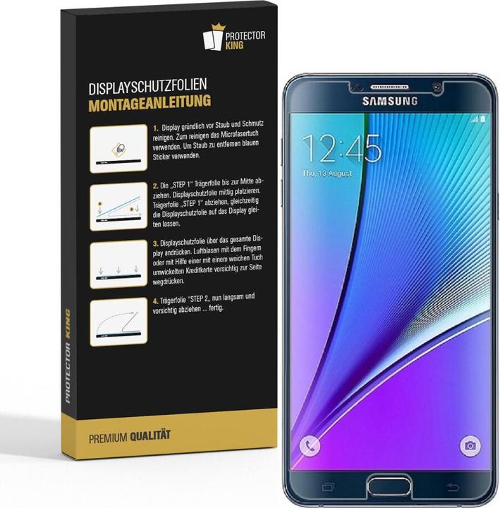 Produktbild Protectorking 3x Panzerfolie Anti-Shock matt entspiegelt (3 Stück, Samsung Galaxy Note 5)