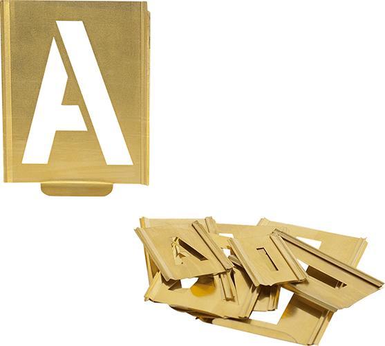 Produktbild Kukko Signierschablonensatz 327 Buchstaben A-Z Schrift-H.50mm Spezialblech