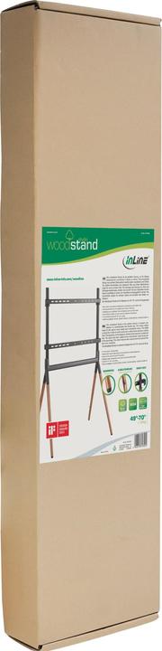 Actual product image InLine woodstand Studio TV stand, for LED TV 49"-70" (124-178cm), max. 40kg (70", 40 kg)