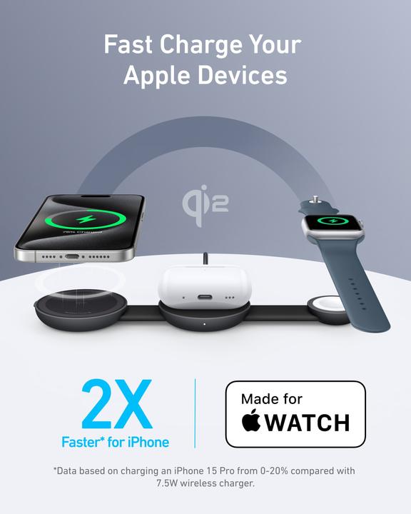 Produktbild Anker MagGo Wireless Charging Station (15 W)