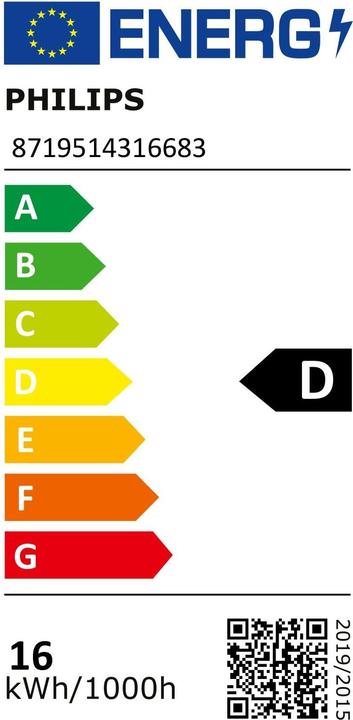 Energy Label Philips Röhre MAS LEDtube (G13, 15.50 W, 2300 lm, 1 x, D)