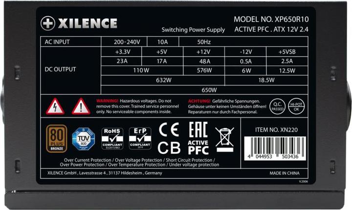 Image du produit Xilence XP650R10 (650 W)