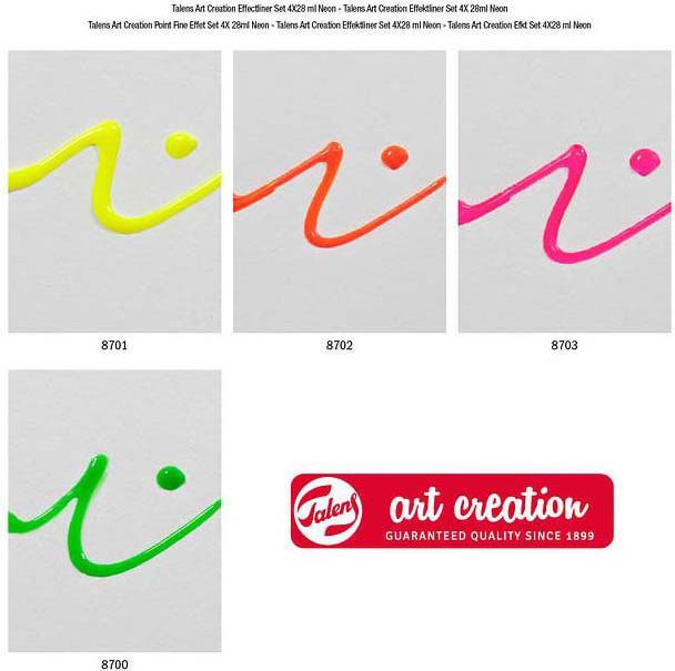 Energy Label Royal Talens Effect Liner set Neon | 4 x 28 ml (Neon, 112 ml)