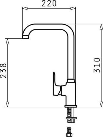 Actual product image Pyramis 090923238 Faucet Beige