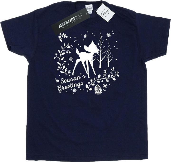 Disney Bambi Christmas Greetings TShirt (L)