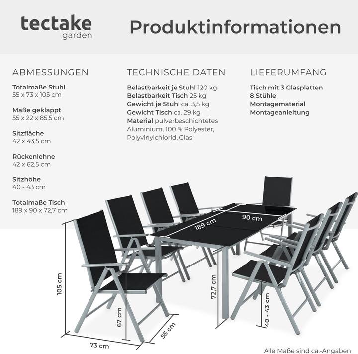 Actual product image tectake Lounge (189 cm)