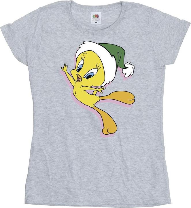 Looney Tunes Tweety Christmas Hat TShirt (XL)
