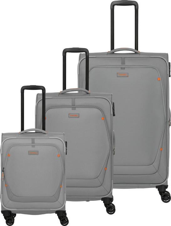 Actual product image Travelite Umbria 4 Rollen Kofferset 3-teilig mit Dehnfalte (207 l, XL (from 140l))