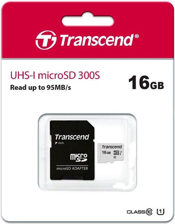 Immagine prodotto Transcend USD300S (16 GB, microSDHC, U1, UHS-I)