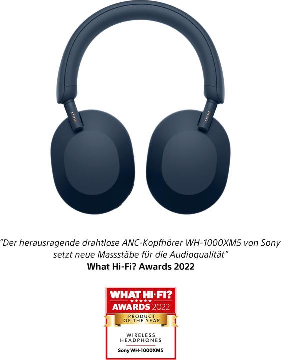 Productafbeelding Sony WH-1000XM5 (NC, 30 h, Draadloze, Bedraad)