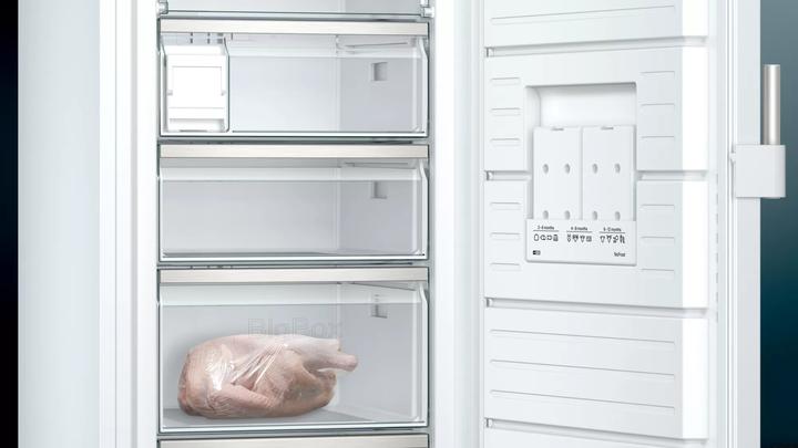 Produktbild Siemens iQ500, Freistehender Gefrierschrank, 176 x 70 cm, Weiss, GS54NEWCV (Freistehend, 328 l)