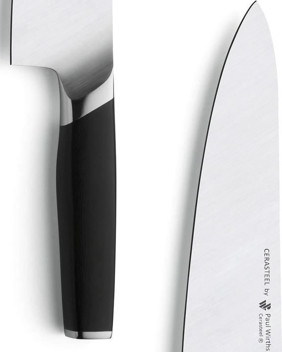 Produktbild Paul Wirths Bestecke CERASTEEL Kochmesser 8", schwarz (20 cm)