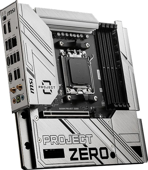 Produktbild MSI B650M PROJECT ZERO (AM5, AMD B650, mATX)