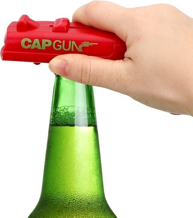 Actual product image JTI Bottle opener, pistol - red (Bottle opener)