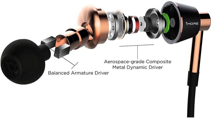 Image du produit 1More E1001 triple-driver (ANC, Filaire)
