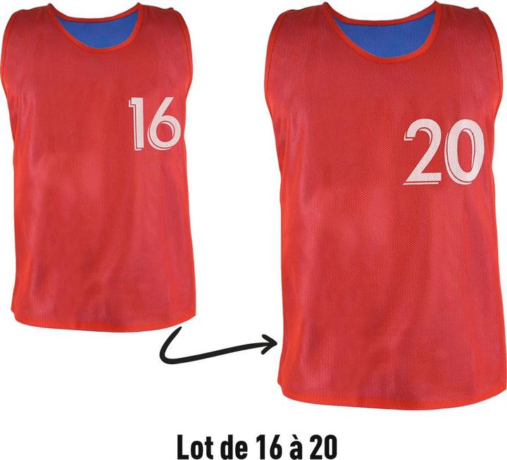 Sporti Umkehrbare Chasubeln mit Nummern (Nr. 16 bis 20)