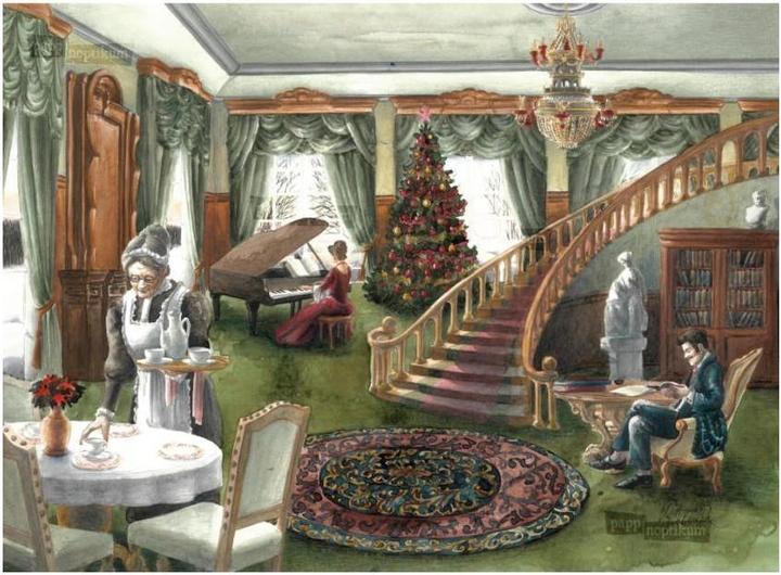 Produktbild Pappnoptikum 1036 - Familie Steampleton - Weihnachtsgeschichte (Mini-Adventskalender)