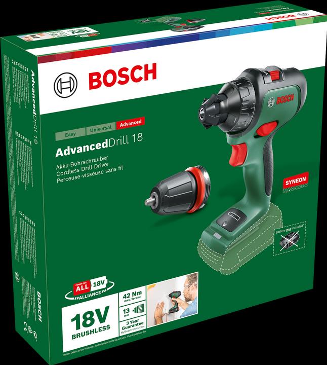 Produktbild Bosch Home & Garden AdvancedDrill 18 (Akkubetrieb)