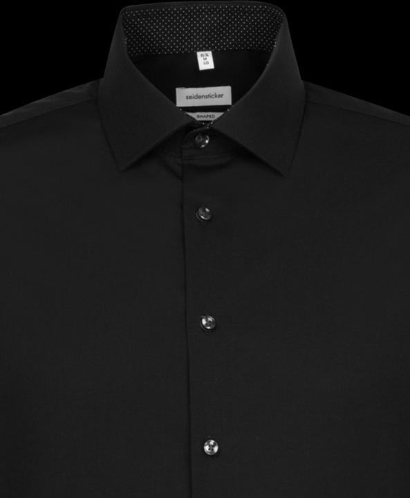 Produktbild Seidensticker Hemd Shaped Fit Business Kent Patch12 black (39)