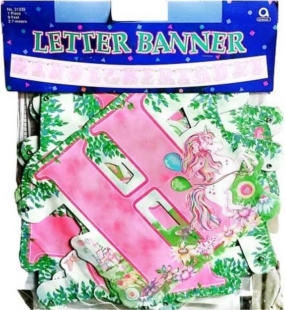Produktbild Amscan Brief Fahne Happy Birthday