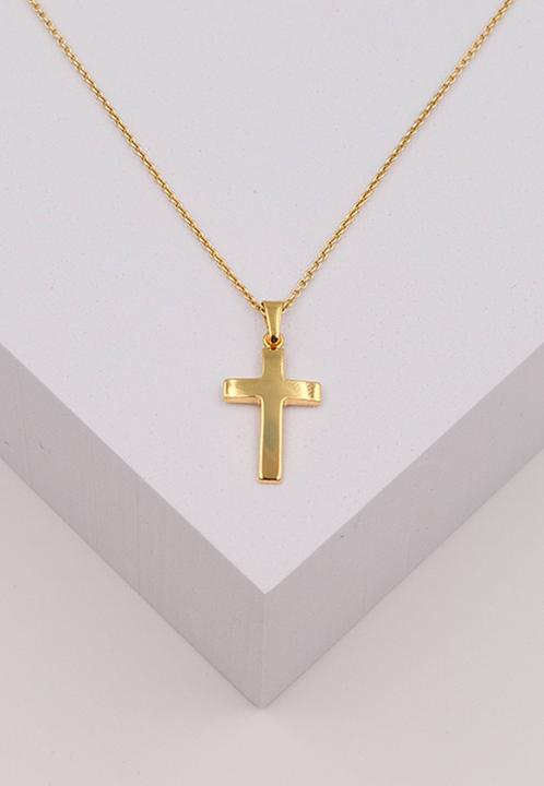 Image du produit Muau Pendant beam cross yellow gold 750, 25x12mm (Or jaune)