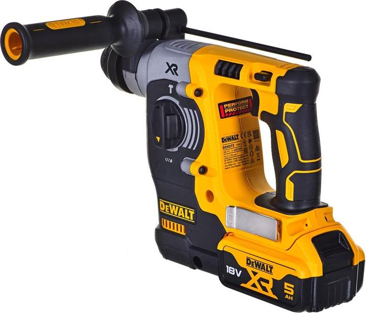 Produktbild DeWalt SDS-PLUS BOHRHAMMER 18V 2,1J 2 x 5,0Ah XR LI-ION KURZHAMMER TSTAK DCH273P2T (Akkubetrieb)