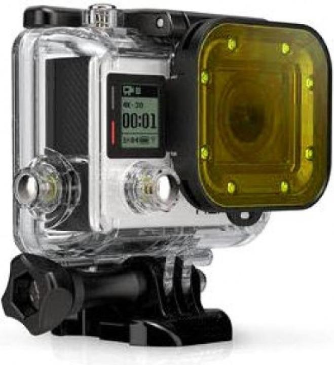 Image du produit PowerGuard Filtre de plongée GoPro jaune pour GoPro Hero 3+ et Hero 4 pour boîtier de plongée (4, GoPro Hero 3+)