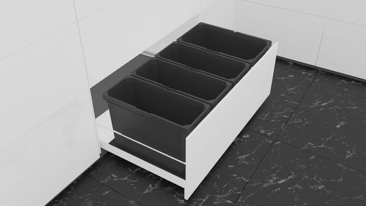 Produktbild Vauth-Sagel VS ENVI Free Abfalltrennsystem KB 900 / Höhe 426 mm Kunststoff lavagrau (28 l)