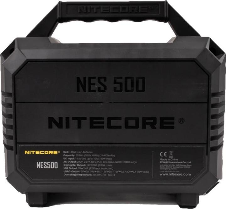 Actual product image Nitecore NES500 tragbares Stromaggregat fÃ¼r draussen (518 Wh)