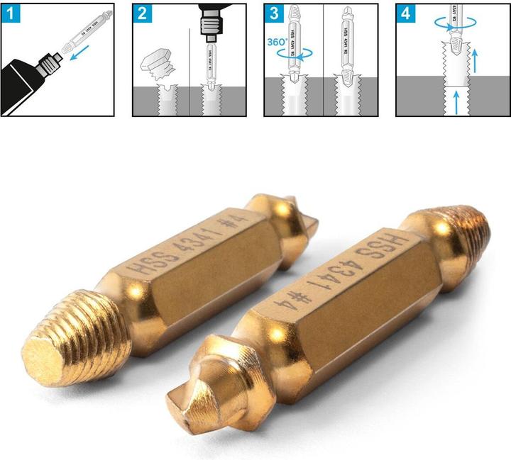 Produktbild Stahlwerk Linksausdreher / Schraubenentferner / Ausdreher 6er Set