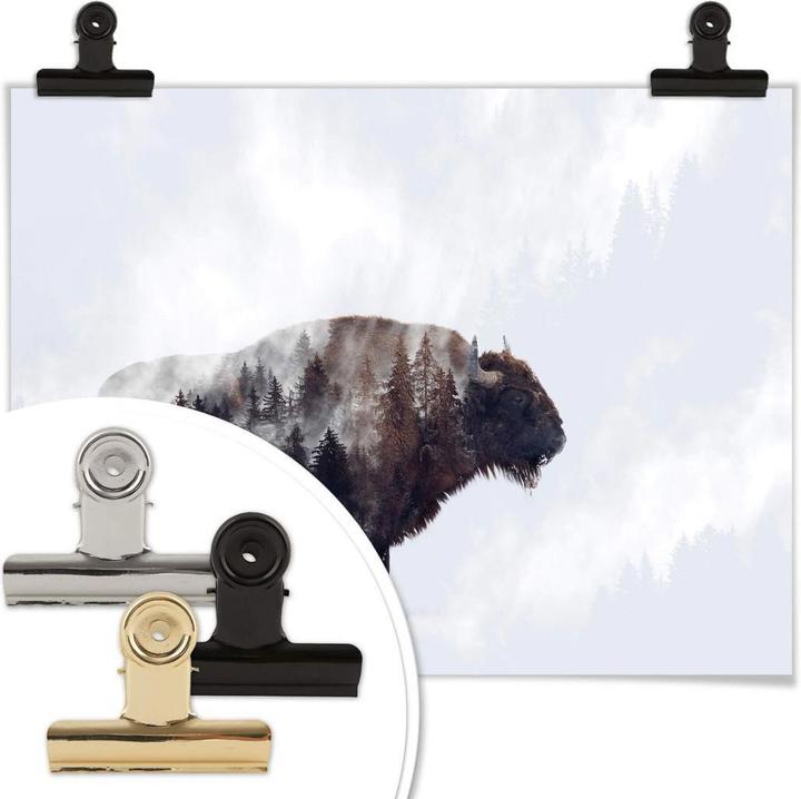 Produktbild Trenddeko Der Bison (80 x 60 cm)