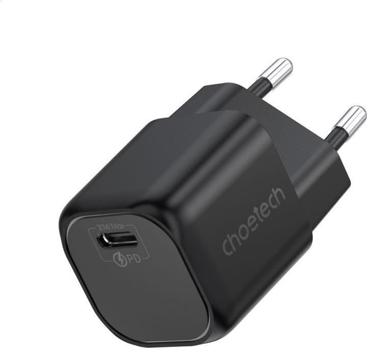 Choetech GaN USB lader Type C PD 30W zwart (PD5007) (30 W)