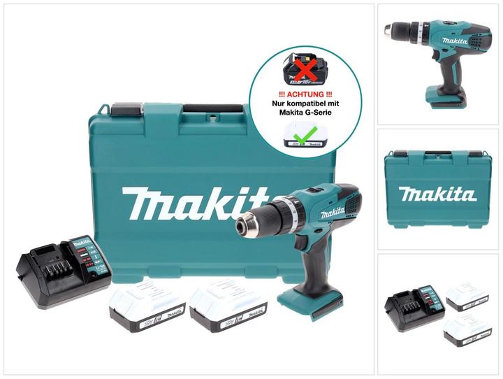 Produktbild Makita Akku-Schlagbohrschrauber Set (Akkubetrieb)