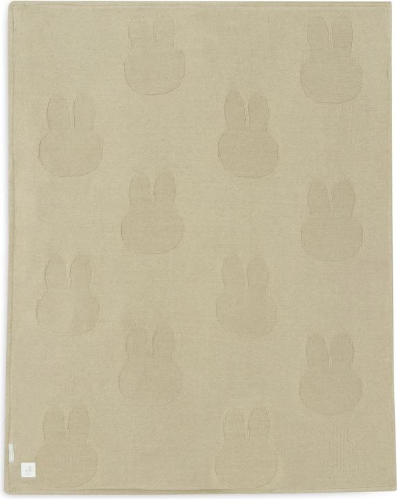 Image du produit Jollein - Deken Ledikant 100x150cm - Dekentje Baby - Miffy - Olive Green/Coral Fleece (100 x 150 cm)