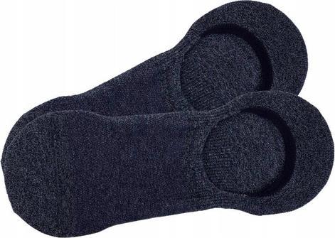 Produktbild Calvin Klein Socks Mens 2er Pack Füsslinge mit Silikon Non-Slip Ferse, Schwarz, 40/46 Socks, Blue Com (2er Pack, 40 - 46)