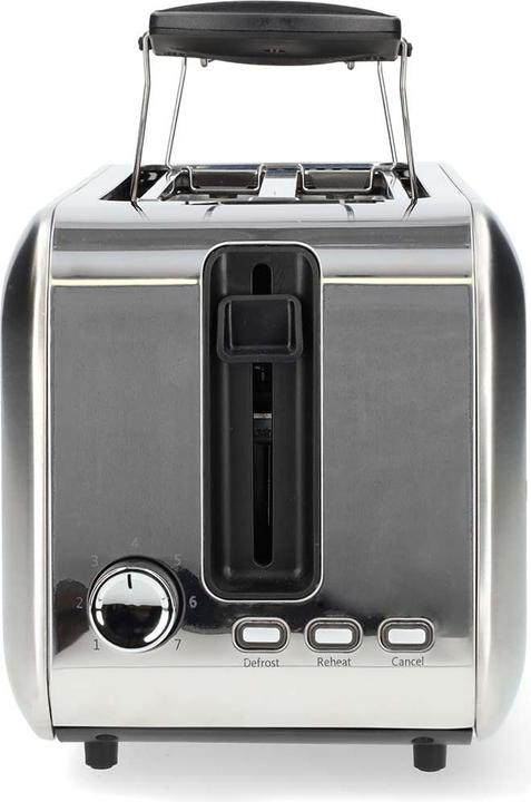 Produktbild Nedis Toaster | 2 Steckplätze | Bräunungsstufen: 7 | Auftaufunktion | Aluminium / Silber (EU-Stecker)