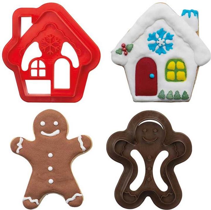Produktbild Decora Guetzli-Ausstecher Lebkuchenmann und Haus
