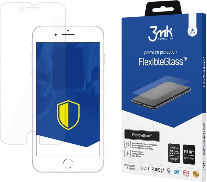 Actual product image 3MK hybrid glass Flexible 2.5D for iPhone 8 (1 Piece, Apple iPhone 8)