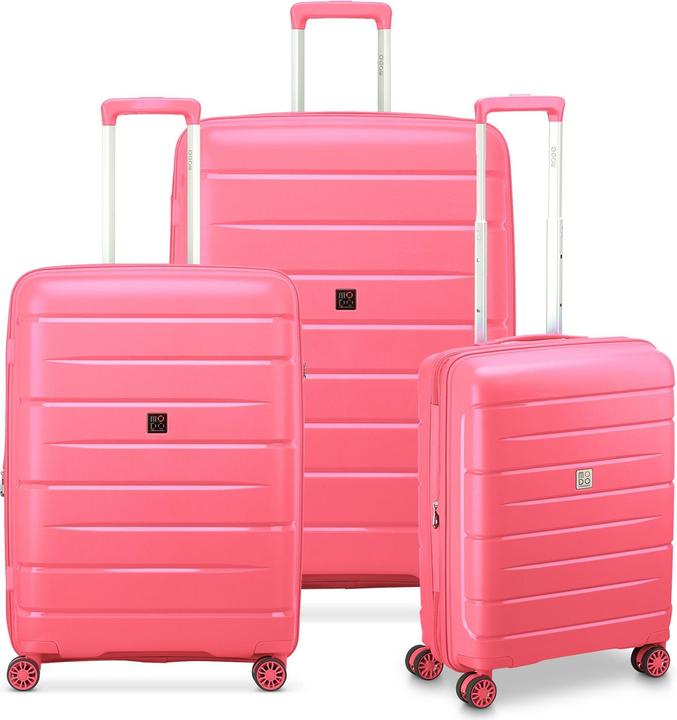 Modo by Roncato Starlight 3.0 4 Rollen Kofferset 3-teilig mit Dehnfalte (219 l, XL (ab 115l))