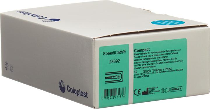 Coloplast Compact 1x Katheter CH12 Mann Nelaton, 30 Stück