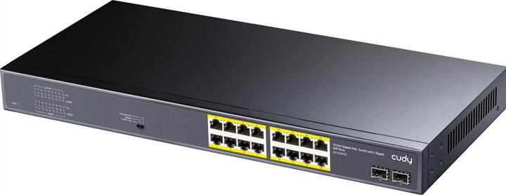 Image du produit Cudy GS1020PS2 switch réseau Gigabit Ethernet (10/100/1000) Power over Ethernet (PoE) Noir (18 Ports)