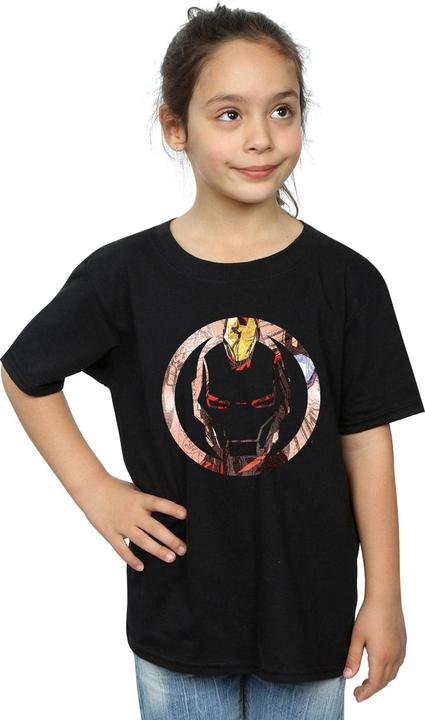 Produktbild Iron Man Montage Symbol TShirt Mädchen (128)