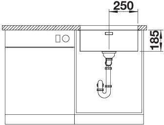 Produktbild Blanco Solis 500-U (Unterbauspüle, 54 cm, 44 cm)