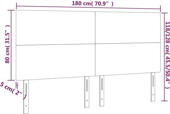 Actual product image VidaXL Loretta (180 x 5 x 128 cm)