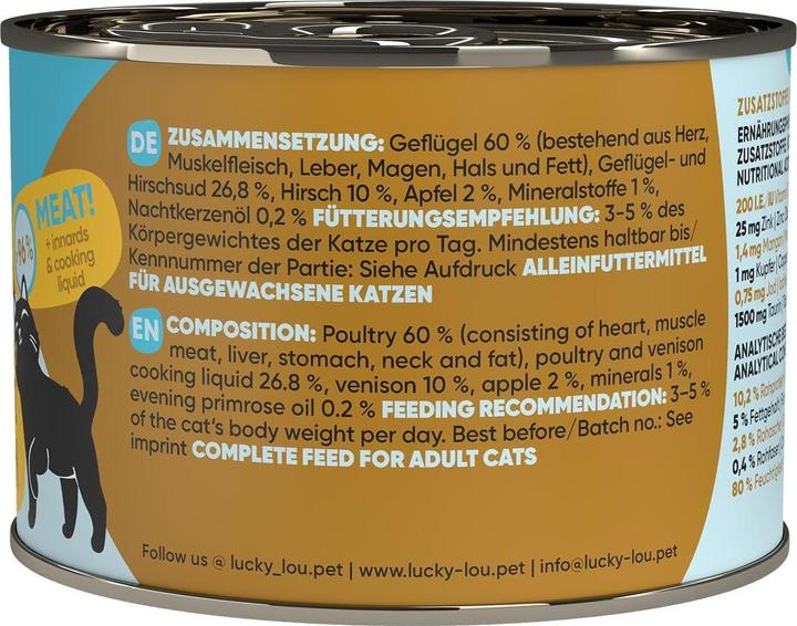 Actual product image Lucky Lou Cat wet food (Adult, 1 pcs., 241 g)