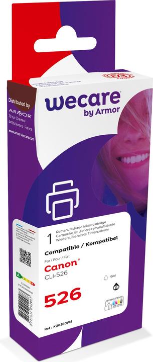 Actual product image Wecare Ink rebuilt black CLI-526BK for Canon PIXMA iP 4850 9ml (FC)
