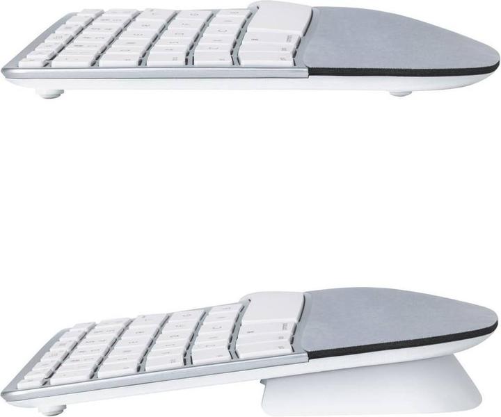 Produktbild Matias Kabellos Tastatur Deutsch, QWERTZ, Mac Silber Ergonomisch (DE, Kabellos)